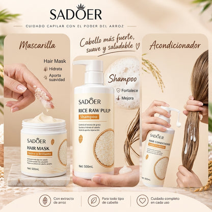 Kit Capilar de Arroz SADOER